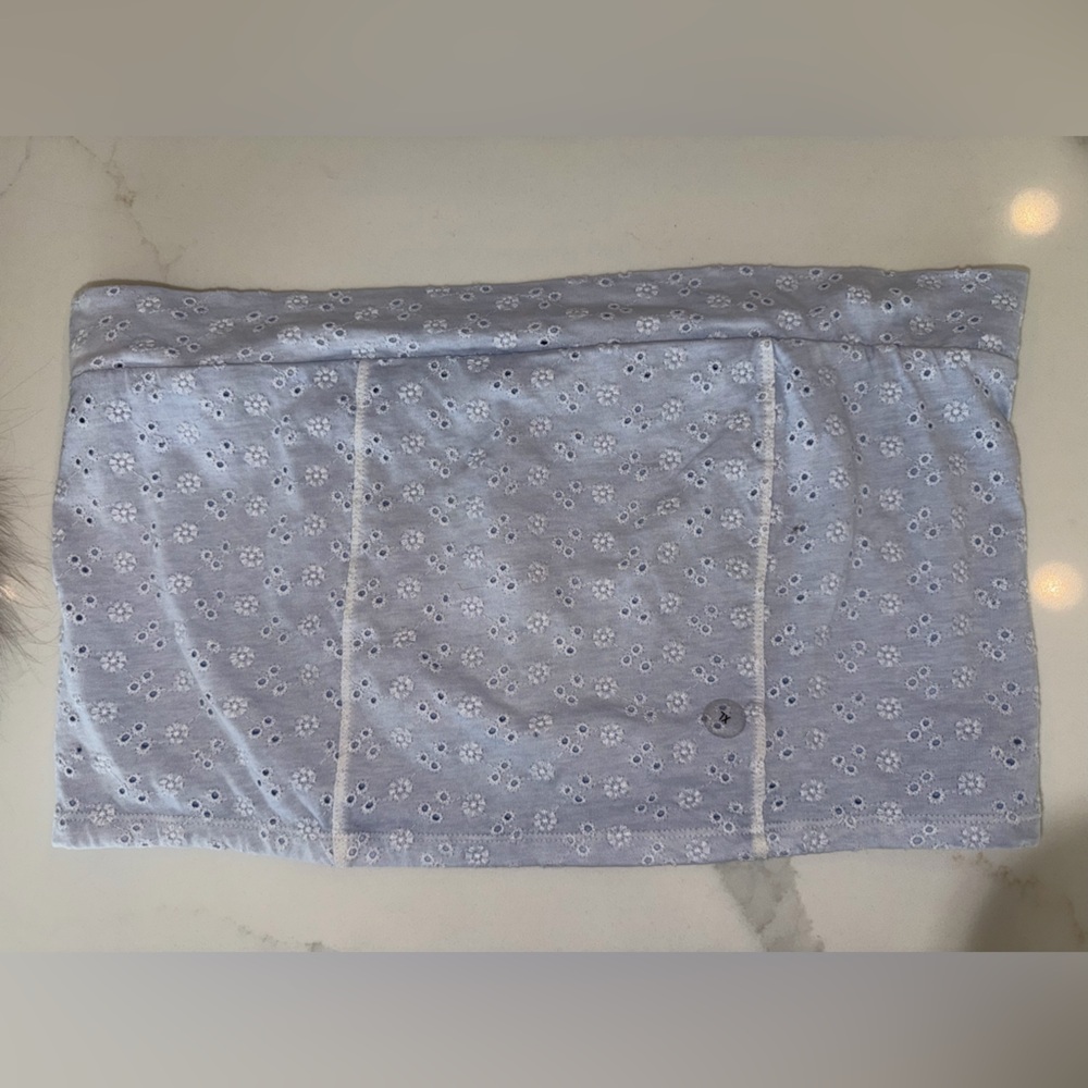 Aeropostale Baby Blue Spring Eyelet Cottagecore Tube Top | XL